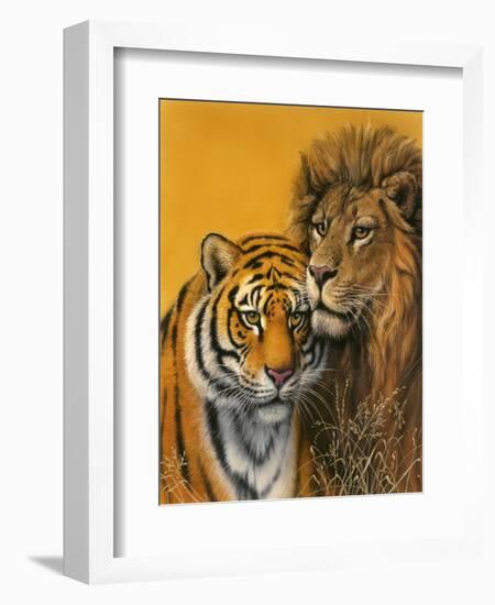 Lion and Tiger-Harro Maass-Framed Giclee Print