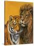 Lion and Tiger-Harro Maass-Stretched Canvas