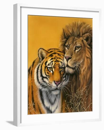 Lion and Tiger-Harro Maass-Framed Giclee Print