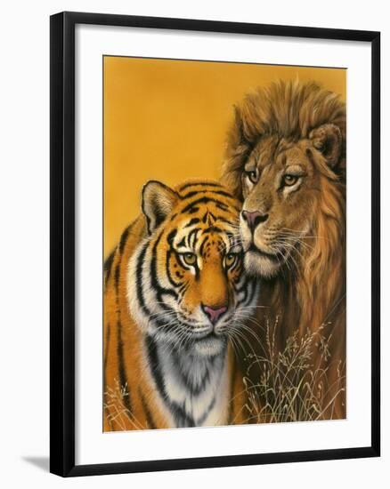 Lion and Tiger-Harro Maass-Framed Giclee Print