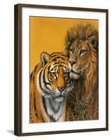 Lion and Tiger-Harro Maass-Framed Giclee Print