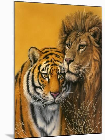 Lion and Tiger-Harro Maass-Mounted Giclee Print