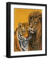 Lion and Tiger-Harro Maass-Framed Giclee Print