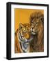 Lion and Tiger-Harro Maass-Framed Giclee Print