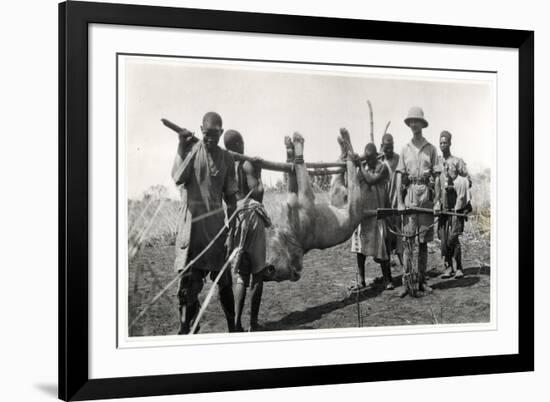 Lion at Bahr El Ghazal, Am Dafok, 1925-Georges-Marie Haardt-Framed Giclee Print