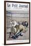 Lion Attack, 1895-Henri Meyer-Framed Giclee Print