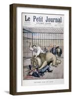 Lion Attack, 1895-Henri Meyer-Framed Giclee Print