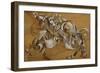 Lion Attacking a Horse, 1917-1918-Georgi Bogdanovich Yakulov-Framed Giclee Print