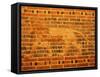 Lion, Babylon, Iraq, Middle East-Nico Tondini-Framed Stretched Canvas