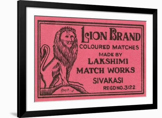 Lion Brand Coloured Matches-null-Framed Premium Giclee Print