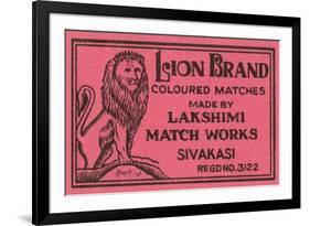 Lion Brand Coloured Matches-null-Framed Premium Giclee Print