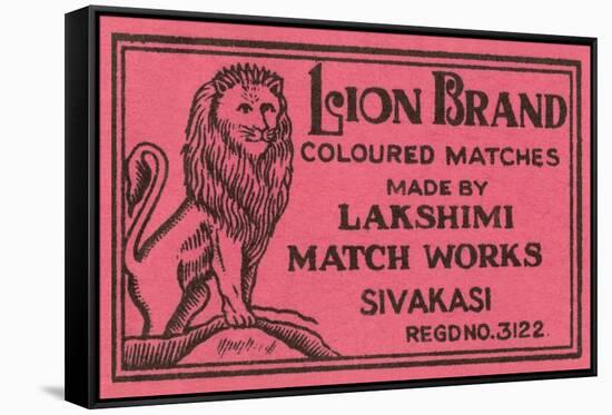 Lion Brand Coloured Matches-null-Framed Stretched Canvas