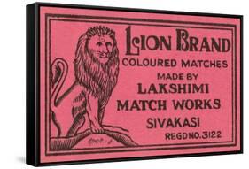 Lion Brand Coloured Matches-null-Framed Stretched Canvas