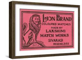 Lion Brand Coloured Matches-null-Framed Art Print