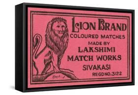 Lion Brand Coloured Matches-null-Framed Stretched Canvas
