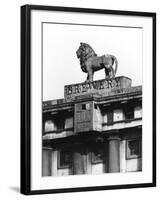 Lion Brewery Sign-null-Framed Photographic Print