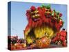 Lion Dance, Chinese New Year, Spring Festival, Beijing, China-Kober Christian-Stretched Canvas
