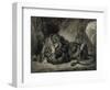 Lion de l'Atlas-Eugene Delacroix-Framed Premium Giclee Print