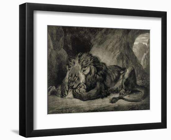 Lion de l'Atlas-Eugene Delacroix-Framed Giclee Print