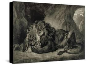 Lion de l'Atlas-Eugene Delacroix-Stretched Canvas