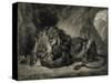 Lion de l'Atlas-Eugene Delacroix-Stretched Canvas