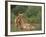 Lion Dragging Dead Giraffe Calf-DLILLC-Framed Photographic Print