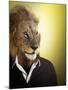 Lion Dressed Up With A Shirt And Jumper-Nosnibor137-Mounted Photographic Print