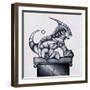 Lion Gargoyle XVI-Fernando Palma-Framed Giclee Print