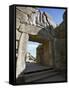 Lion Gate, Mycenae, Peloponnese, Greece, Europe-Oliviero Olivieri-Framed Stretched Canvas