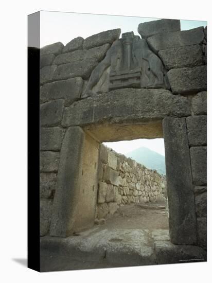 Lion Gate, Mycenae, Unesco World Heritage Site, Greece, Europe-Christina Gascoigne-Stretched Canvas