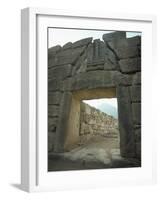 Lion Gate, Mycenae, Unesco World Heritage Site, Greece, Europe-Christina Gascoigne-Framed Photographic Print