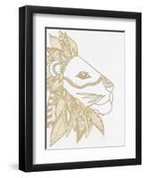 Lion Gold-Pam Varacek-Framed Art Print