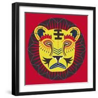 Lion Grove-null-Framed Premium Giclee Print