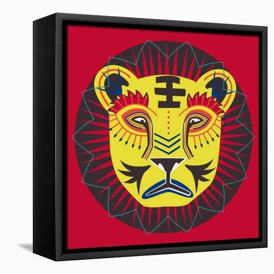 Lion Grove-null-Framed Stretched Canvas