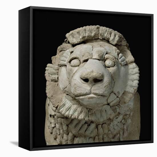 Lion Guard Door, Found Near the Temple of Inshushinak-null-Framed Stretched Canvas