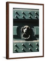 Lion Head, Detail from Main Entrance of Palazzo Belgioioso, Milan, Lombardy, Italy-null-Framed Giclee Print