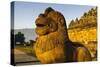 Lion Head in the Temple Complex of Borobodur, Java, Indonesia, Southeast Asia, Asia-Michael Runkel-Stretched Canvas