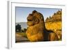 Lion Head in the Temple Complex of Borobodur, Java, Indonesia, Southeast Asia, Asia-Michael Runkel-Framed Photographic Print