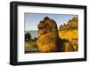 Lion Head in the Temple Complex of Borobodur, Java, Indonesia, Southeast Asia, Asia-Michael Runkel-Framed Photographic Print