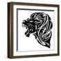 Lion Head-Cattallina-Framed Art Print