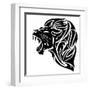 Lion Head-Cattallina-Framed Art Print