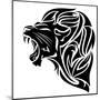 Lion Head-Cattallina-Mounted Art Print
