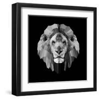 Lion Head-Lisa Kroll-Framed Art Print