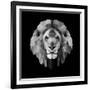 Lion Head-Lisa Kroll-Framed Art Print