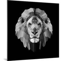 Lion Head-Lisa Kroll-Mounted Art Print