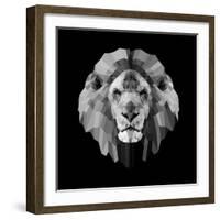 Lion Head-Lisa Kroll-Framed Art Print