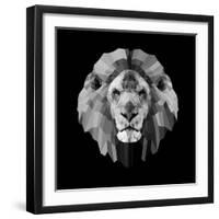 Lion Head-Lisa Kroll-Framed Art Print