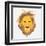 Lion Head-Rizal Masyhuri-Framed Art Print