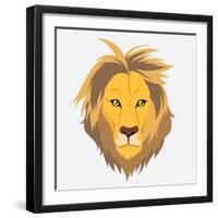 Lion Head-Rizal Masyhuri-Framed Art Print