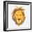 Lion Head-Rizal Masyhuri-Framed Art Print